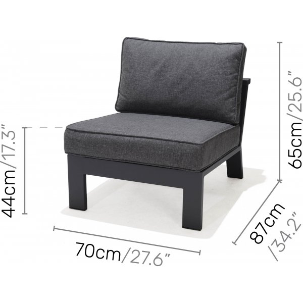 Palau lounge ryhm� 3 - harmaa/tiikki