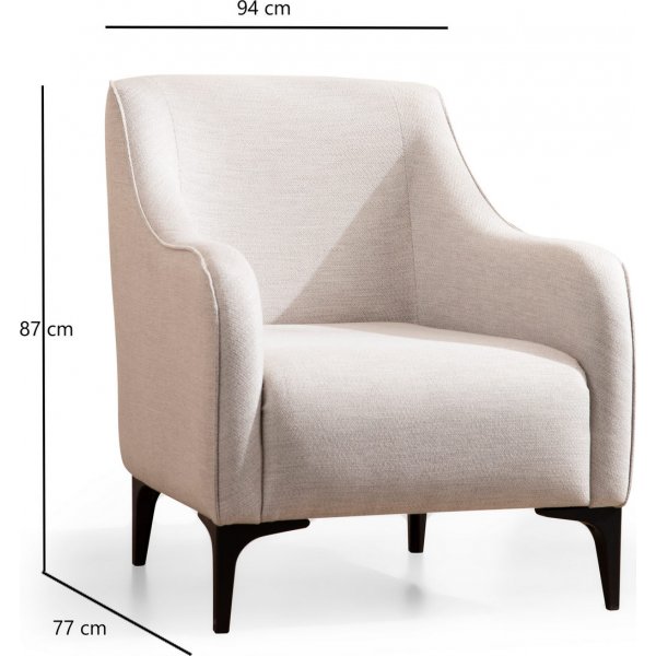 Belissimo nojatuoli - valkoinen