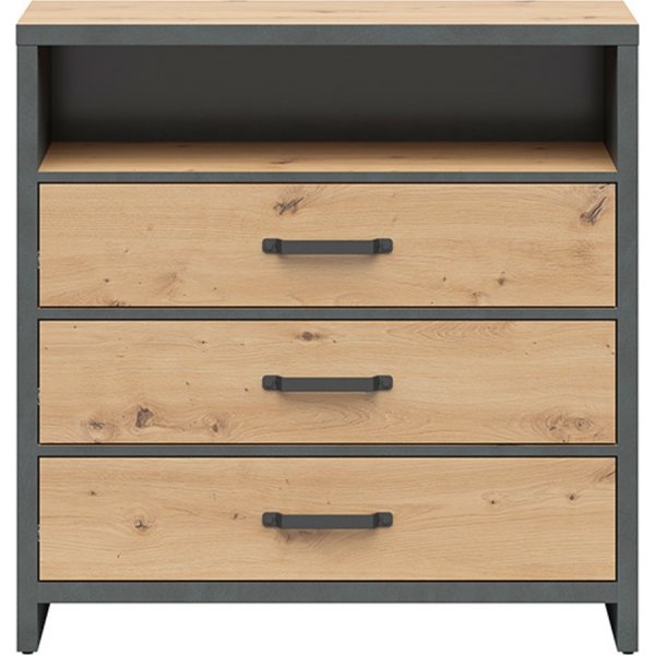 Weston lipasto 90 cm - Artisan tammi/harmaa Weston lipasto 90 cm - Artisan tammi/harmaa