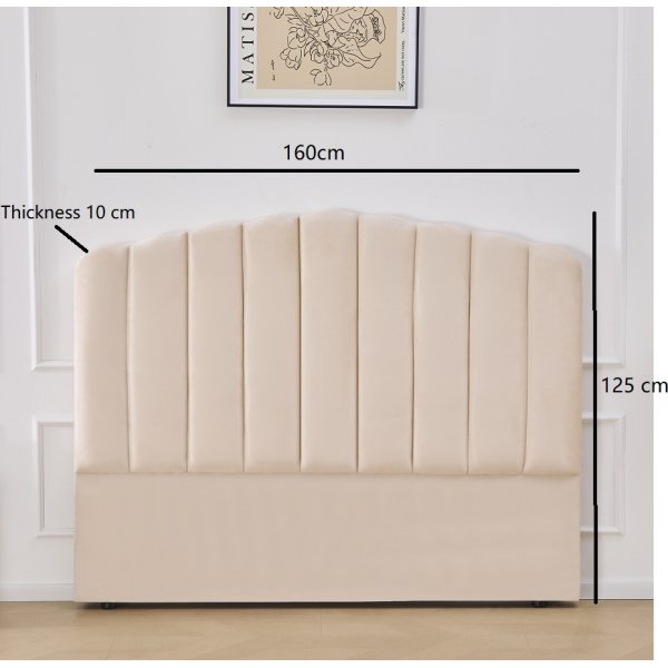 Sängyn pääty kaari beige 160 x 125 cm - Laholm Sängyn pääty kaari beige 160 x 125 cm - Laholm