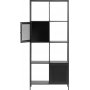 Billy musta metallikirjahylly - 180x80 cm