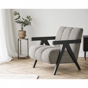 Leuven sivupöytä Ø27 cm - Musta/beige Leuven sivupöytä Ø27 cm - Musta/beige