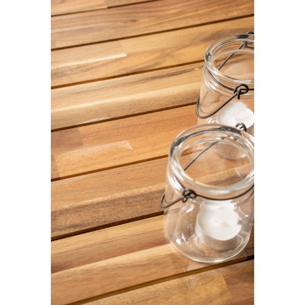 Bois ruokapöytä 205 x 90 cm - musta/luonnollinen Bois ruokapöytä 205 x 90 cm - musta/luonnollinen