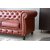 Chesterfield sohva 3-istuttava ruskeaa PU