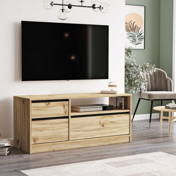 Luvio mediapenkki 7 - tammi/musta