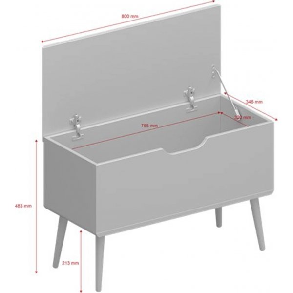 Gaia säilytyslaatikko - valkoinen Gaia säilytyslaatikko - valkoinen