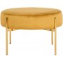 Amadora Pouf - keltainen/messinki