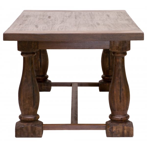 Lamier ruokapyt 220 cm - Ruskea petsaus