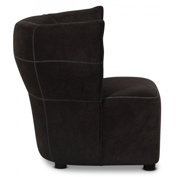 Nojatuoli Silhouet design by Troels - Tummanruskea + Huonekalujen jalat Nojatuoli Silhouet design by Troels - Tummanruskea + Huonekalujen jalat