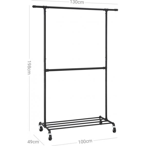 Lakej Split vaateteline - musta Lakej Split vaateteline - musta