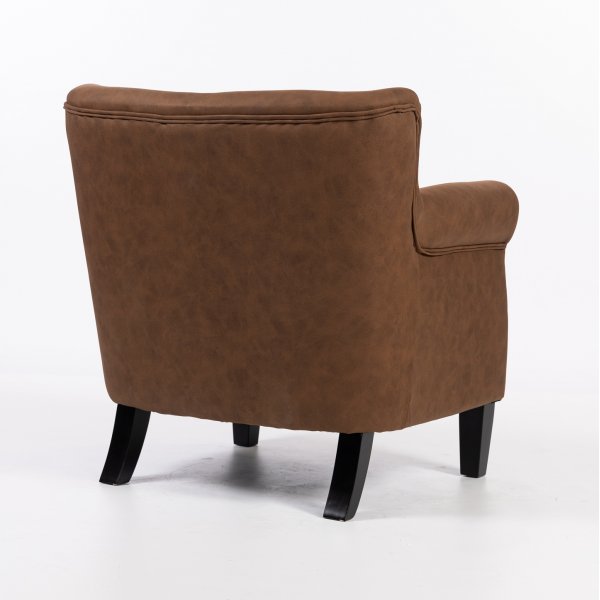 Norberg-nojatuoli ruskeana vintage-tyyliin Norberg-nojatuoli ruskeana vintage-tyyliin