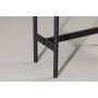 Luistin sivupyt 110 x 40 cm - Musta