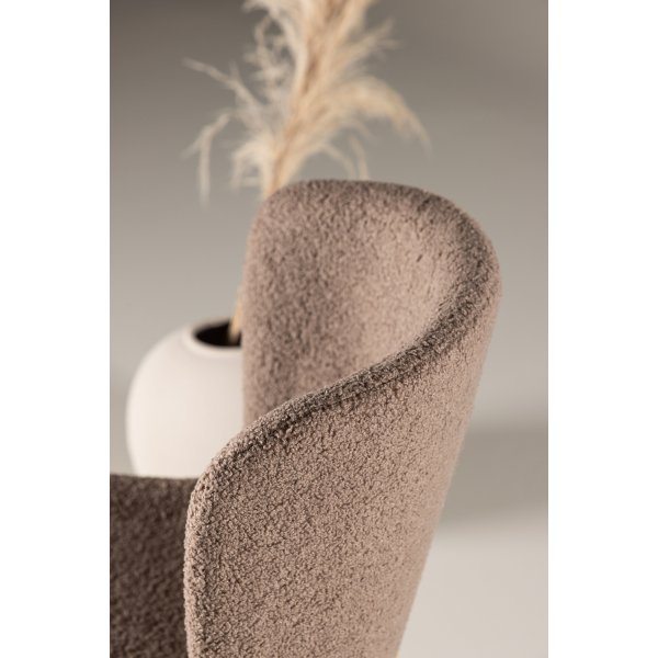 Modesto ruokapöydän tuoli - Ruskea boucle Modesto ruokapöydän tuoli - Ruskea boucle