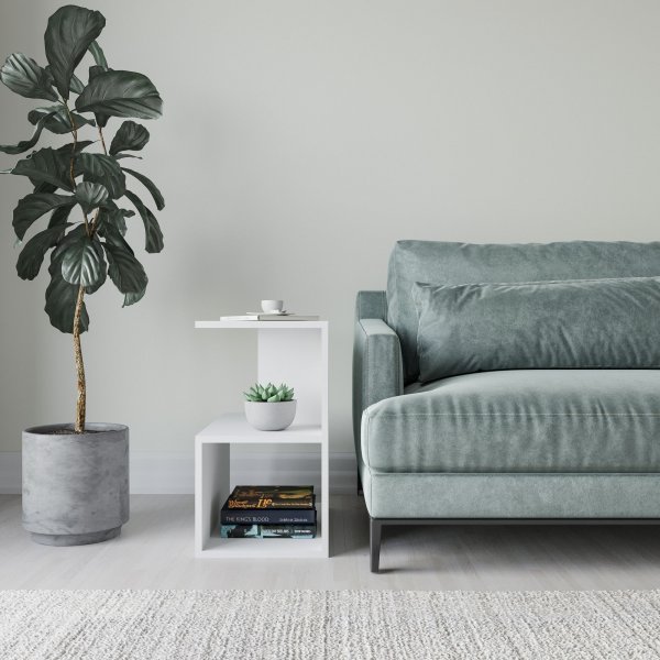 Larmon sivupyt 59,6 x 35,6 cm - Valkoinen