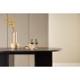Strada ruokapyt 120-170 x 120 cm - Musta