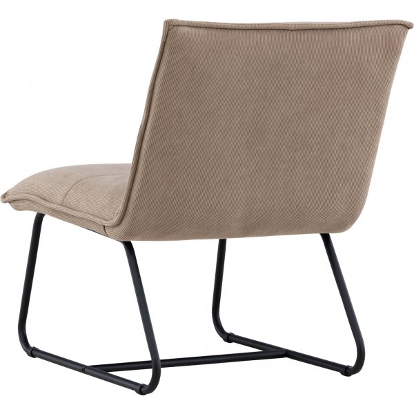 Madison lepotuoli - Ruskea vakosametti/musta Madison lepotuoli - Ruskea vakosametti/musta