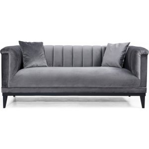 Trendiks 2-istuttava sohva - tummanharmaa