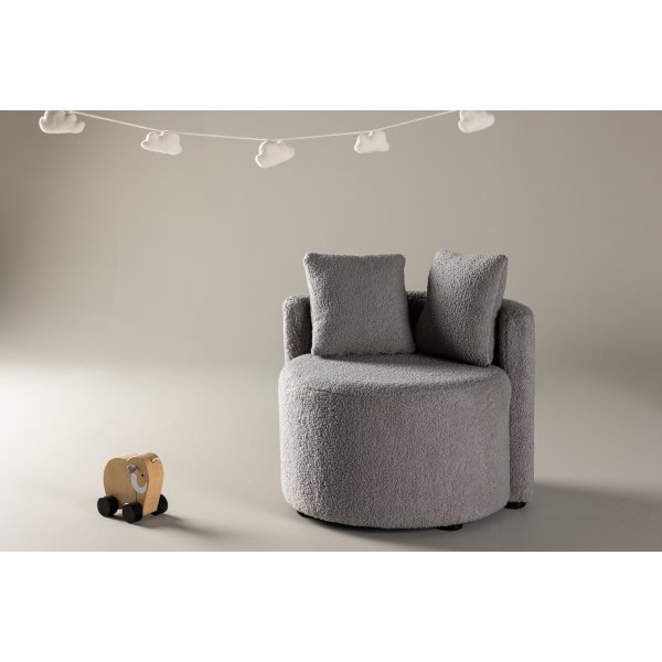 Kelso 2-istuttava lasten sohva - Harmaa nalle Kelso 2-istuttava lasten sohva - Harmaa nalle