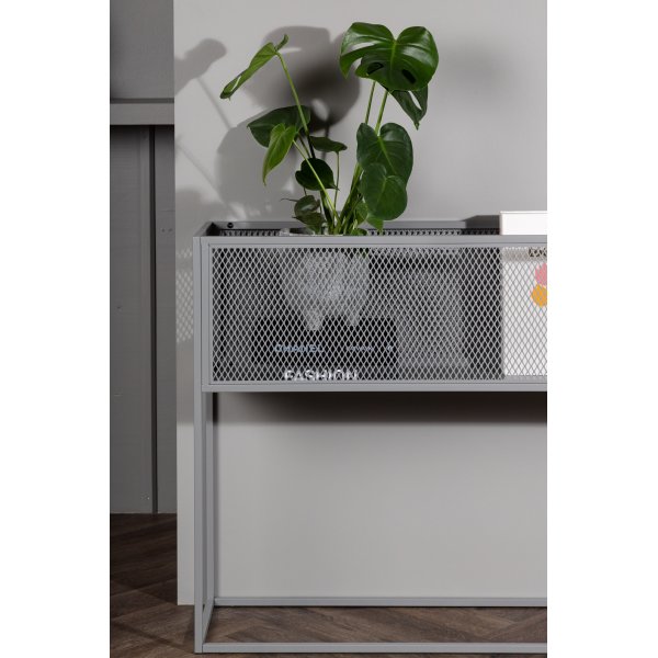 Teo kohokuviohylly - Vaaleanharmaa Teo kohokuviohylly - Vaaleanharmaa