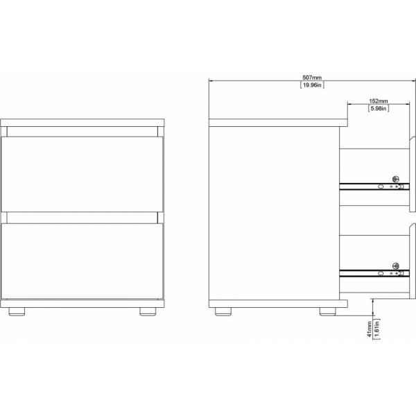 Nova yöpöytä - tammi Nova yöpöytä - tammi