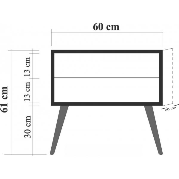 City Daisy yöpöytä - beige City Daisy yöpöytä - beige