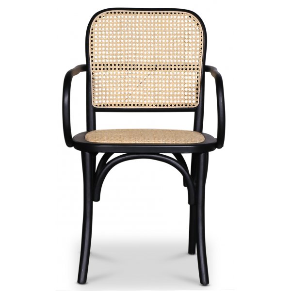 Malmby-runkoinen tuoli taivutettua puuta, musta/rottinki Malmby-runkoinen tuoli taivutettua puuta, musta/rottinki