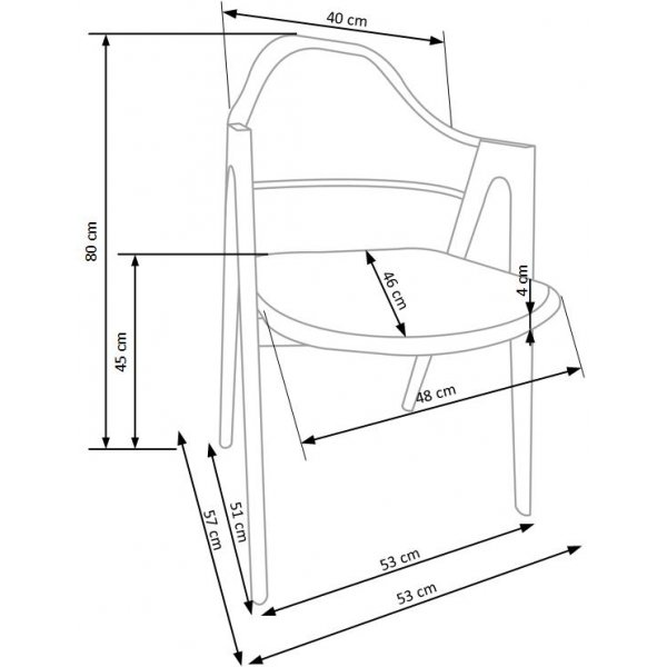 Pearl-ruokatuoli - Valkoinen (PU) / Tammi Pearl-ruokatuoli - Valkoinen (PU) / Tammi