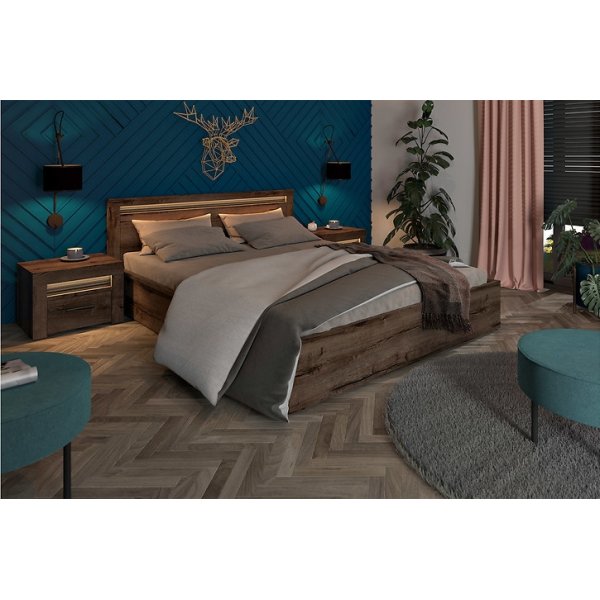 Baylar yöpöytä - tumma tammi Baylar yöpöytä - tumma tammi