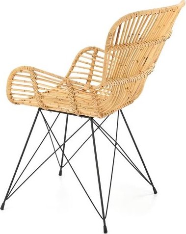 Kelley ruokatuoli - rottinki/musta