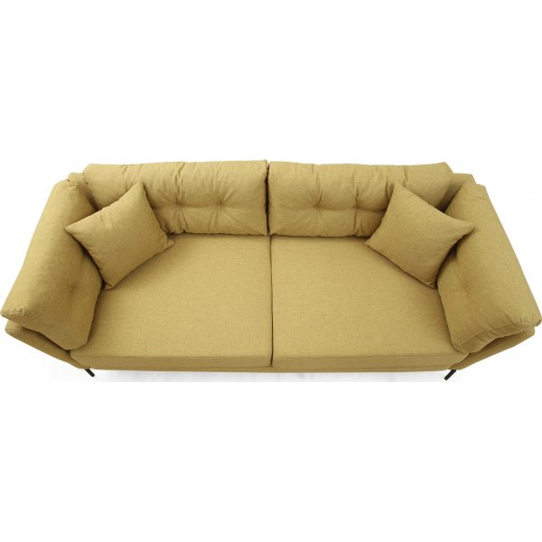 Mapa 3-istuttava sohva - vihertävän keltainen Mapa 3-istuttava sohva - vihertävän keltainen