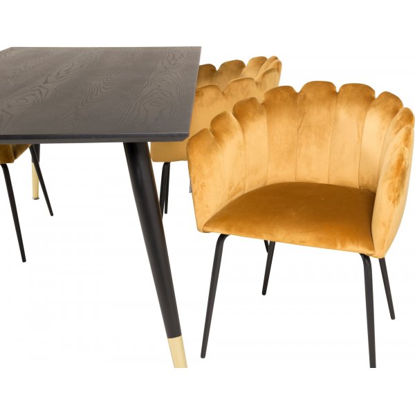 Halmstad nojatuoli - keltainen Halmstad nojatuoli - keltainen