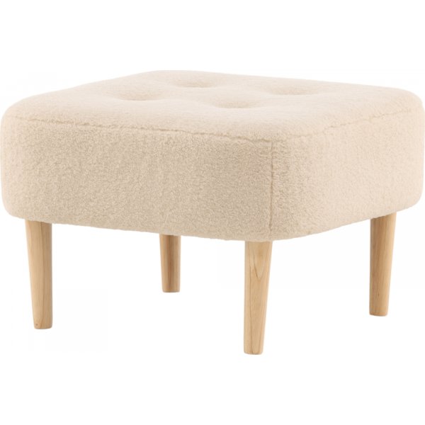 Salina pouf - Valkoinen fleece Salina pouf - Valkoinen fleece