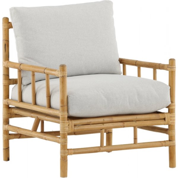 Cane nojatuoli - vaaleanharmaa/luonnollinen Cane nojatuoli - vaaleanharmaa/luonnollinen