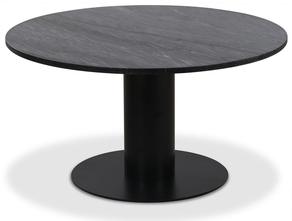 Next 85 pyöreä sohvapöytä - Musta / marmori (harmaa) - € 
