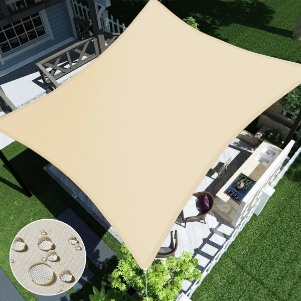 Aria aurinkovarjo 3x3 metri - beige