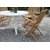 Scottsdale ulkoruokailuryhm pydn ymprill 4 Salt-runkoisella tuolilla - teak/White + Puuljy huonekaluihin