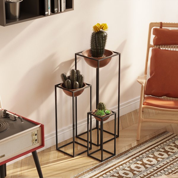 Plato 19 ruukku - musta/kupari Plato 19 ruukku - musta/kupari