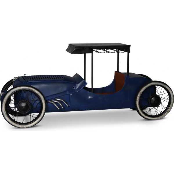 Vintage Hot rod auton baaripyt 195 x 76 cm - Metalli/mango + Huonekalujen tekstiilien puhdistus
