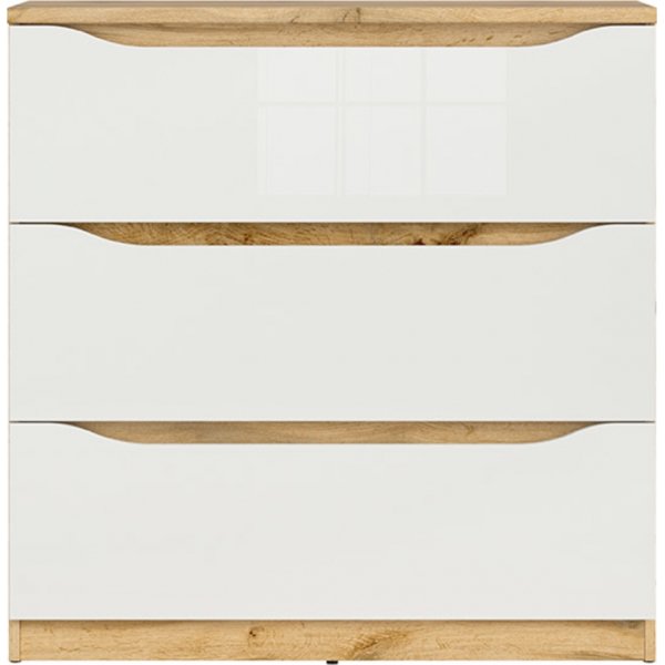 Nuis lipasto - Wotan tammi/valkoinen Nuis lipasto - Wotan tammi/valkoinen