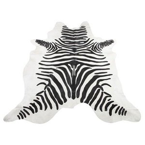Zebra lehmännahka Musta/valkoinen