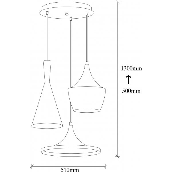 Elmas kattovalaisin 3556 - Musta/kulta Elmas kattovalaisin 3556 - Musta/kulta