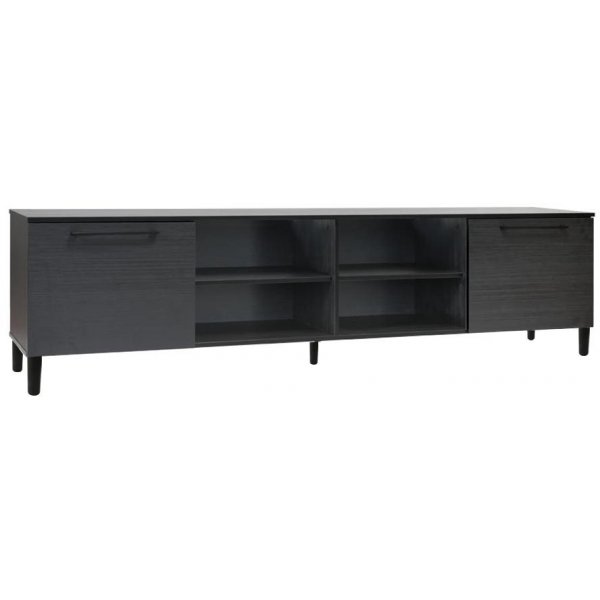 Sofie TV-taso 220 cm - Mustaksi petsattu