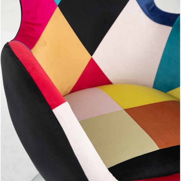 Lucille nojatuoli - Multi / kromi + Huonekalujen tekstiilien puhdistus