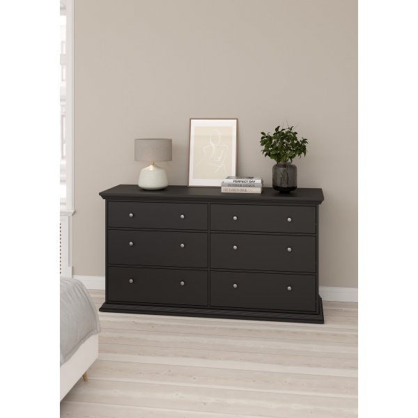 North Double lipasto 6 laatikolla - Mattamusta