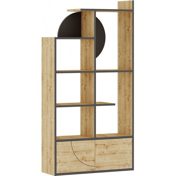 Puolikas kirjahylly - antrasiitti/tammi