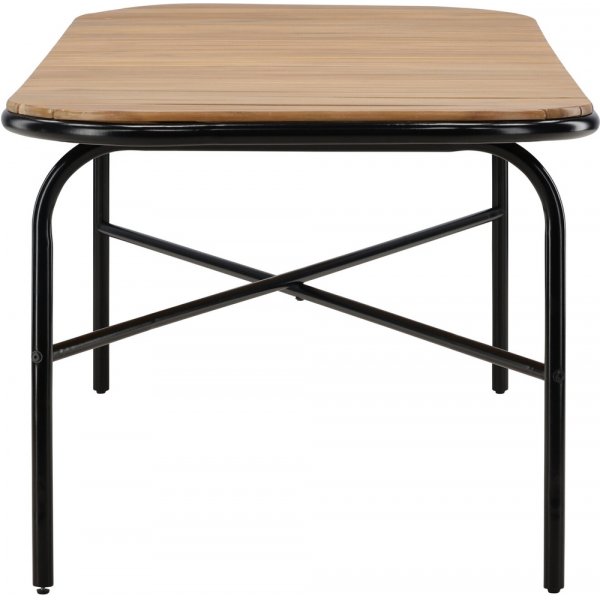 Holmbeck ruokapöytä 200 x 90 cm - musta/luonnollinen Holmbeck ruokapöytä 200 x 90 cm - musta/luonnollinen