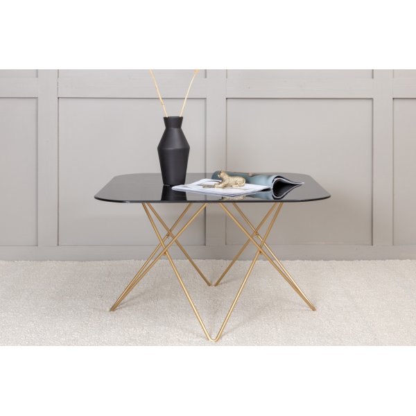 Michel-sohvapöytä 80 x 80 cm - Musta marmori Michel-sohvapöytä 80 x 80 cm - Musta marmori