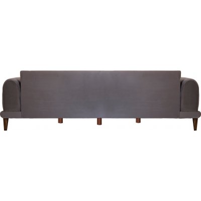 Nero 3-istuttava sohva - Tummanharmaa sametti