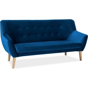 Aliana 3-istuttava sohva - Sininen sametti