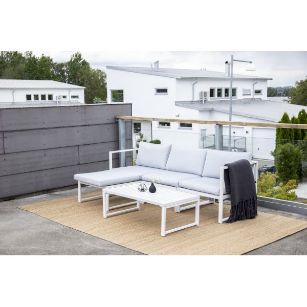 Salvador loungeryhmä - valkoinen/harmaa Salvador loungeryhmä - valkoinen/harmaa
